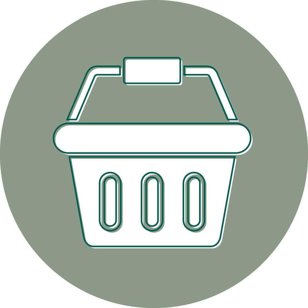 icono de vector de cesta de compras