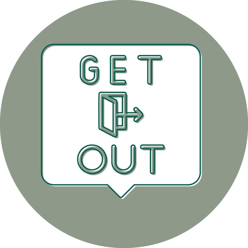 Get Out Vector Icon