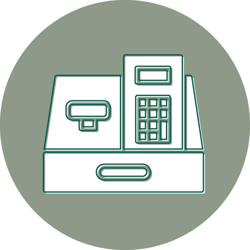 Cashier Machine Vector Icon