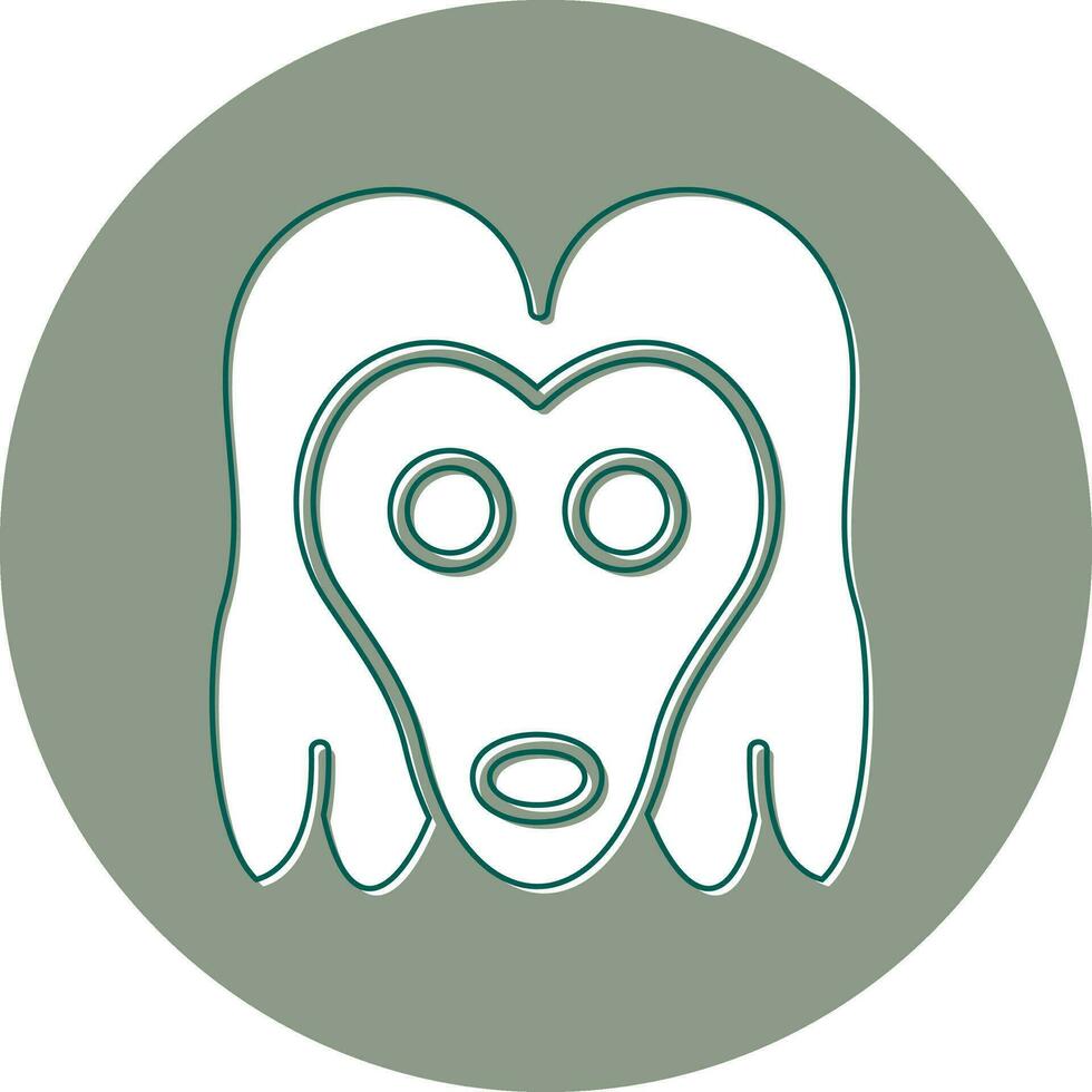 Afghan Hound Vector Icon