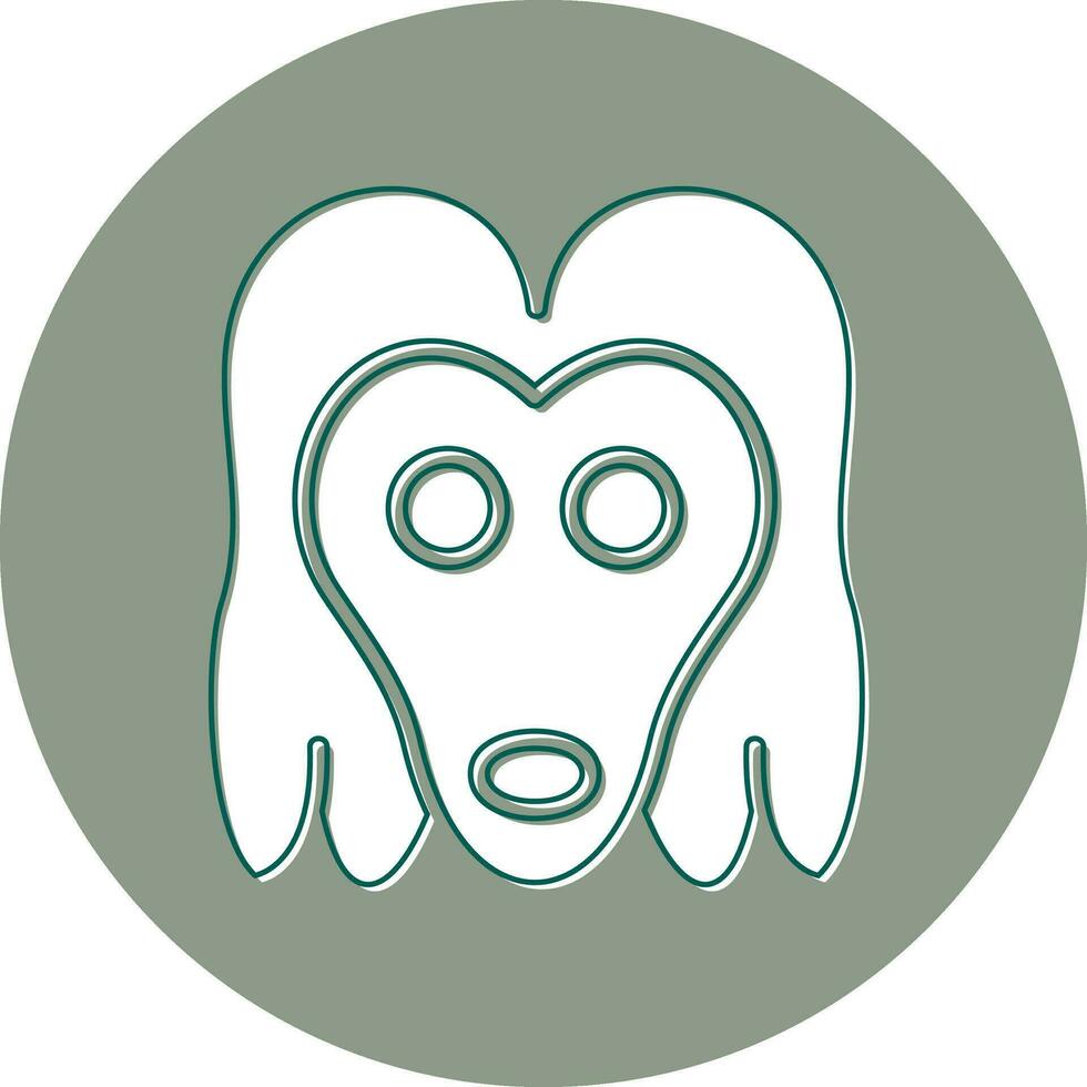 Afghan Hound Vector Icon