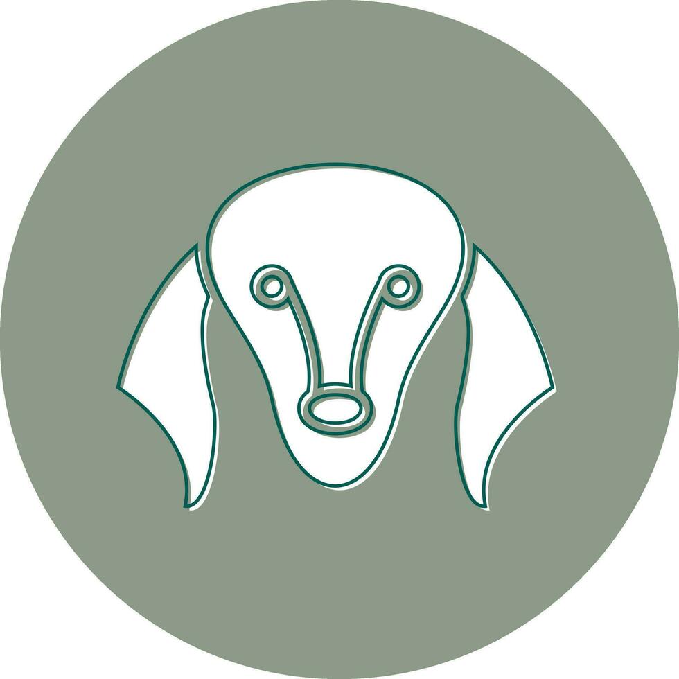 saluki vector icono