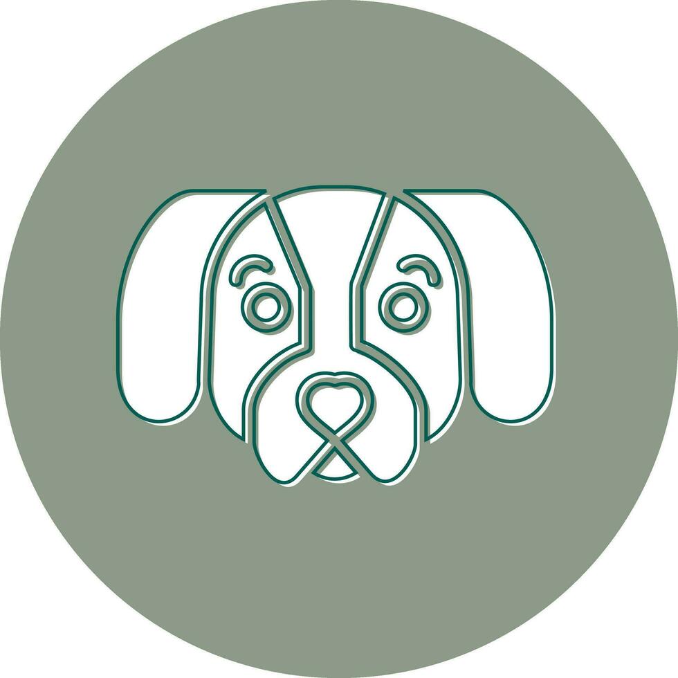 perro tejonero vector icono