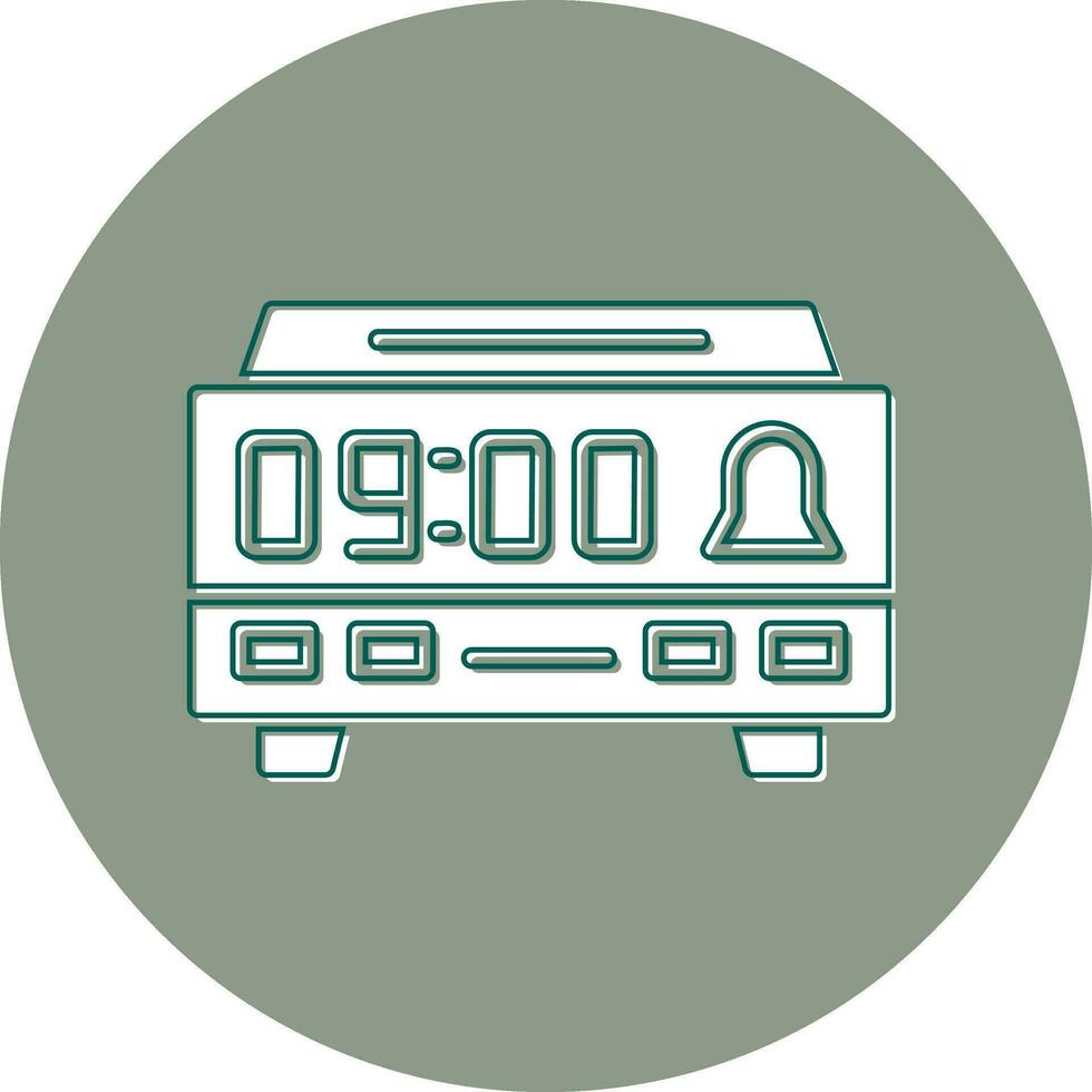 Digital Clock Vector Icon