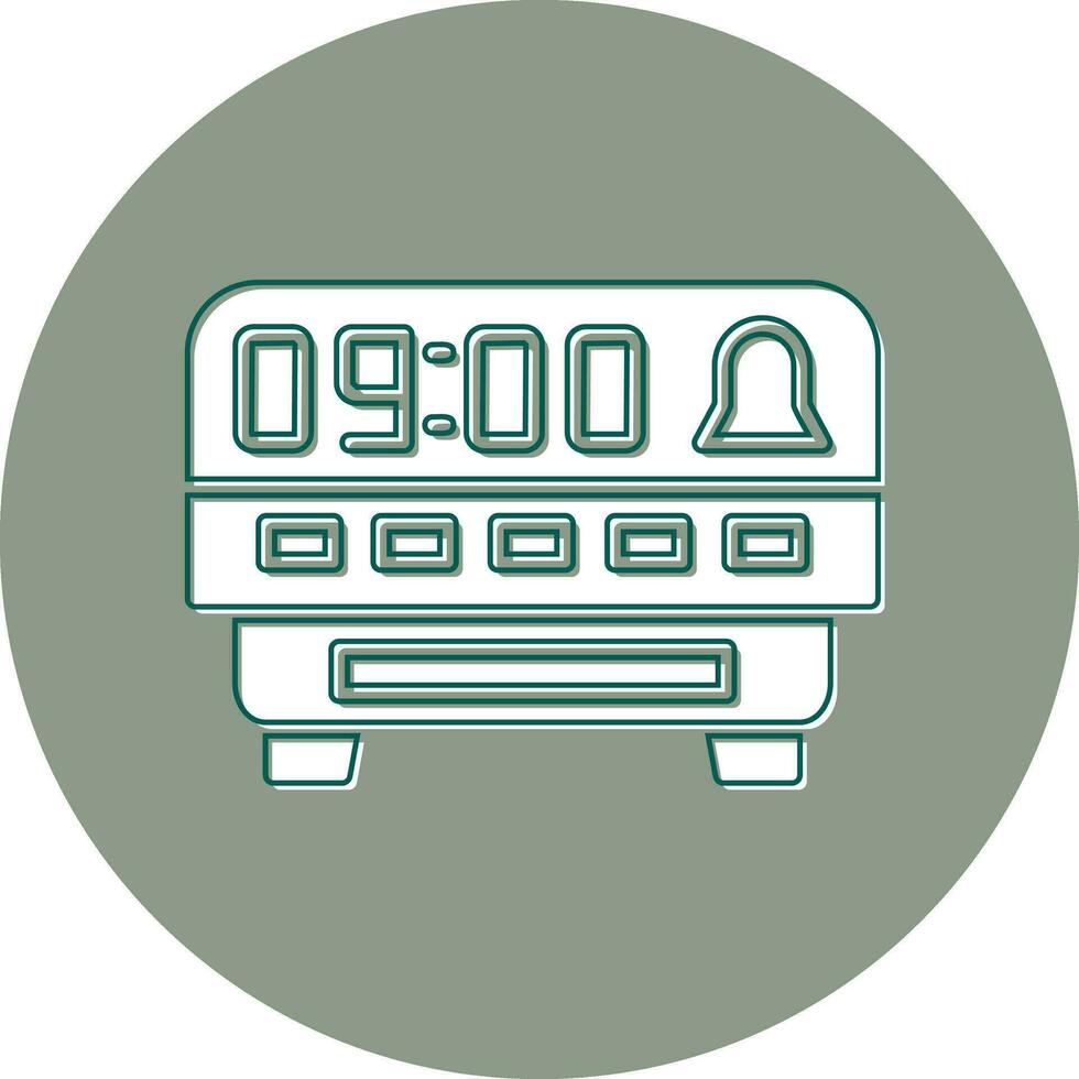 Digital Clock Vector Icon