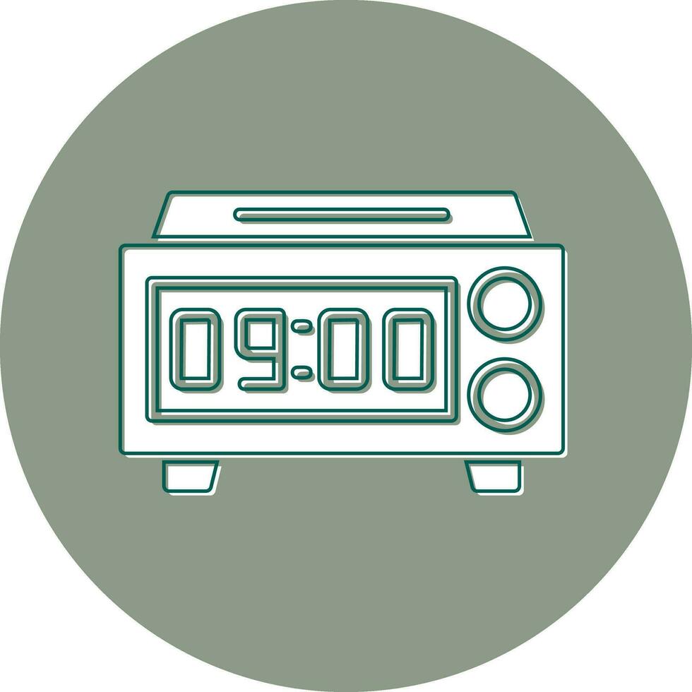 Digital Clock Vector Icon