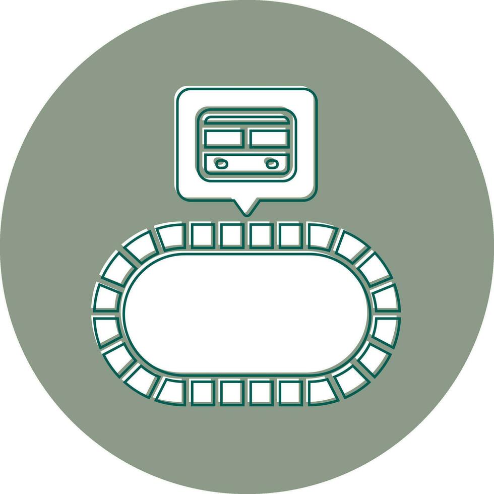 icono de vector de ferrocarril