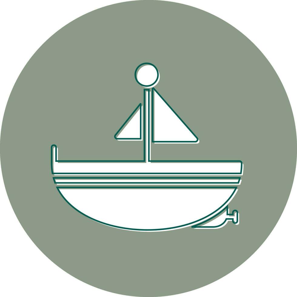 icono de vector de barco