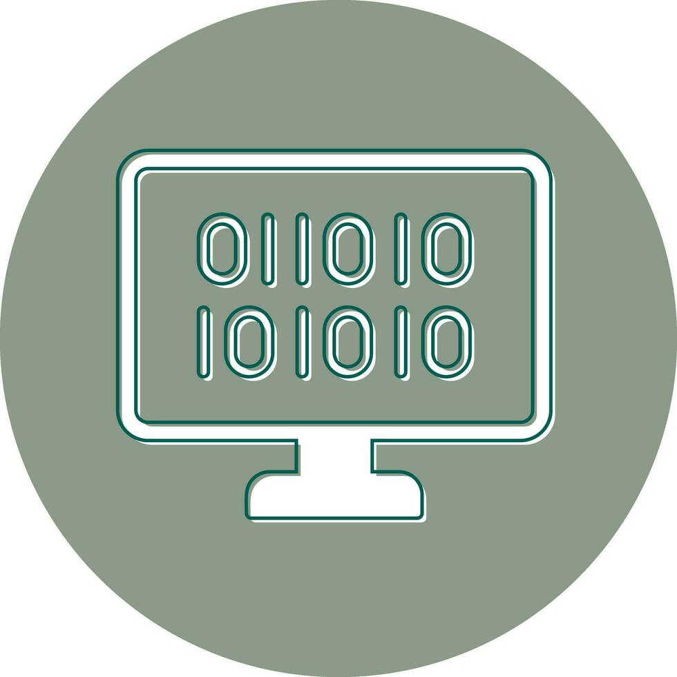 Binary Code Vector Icon