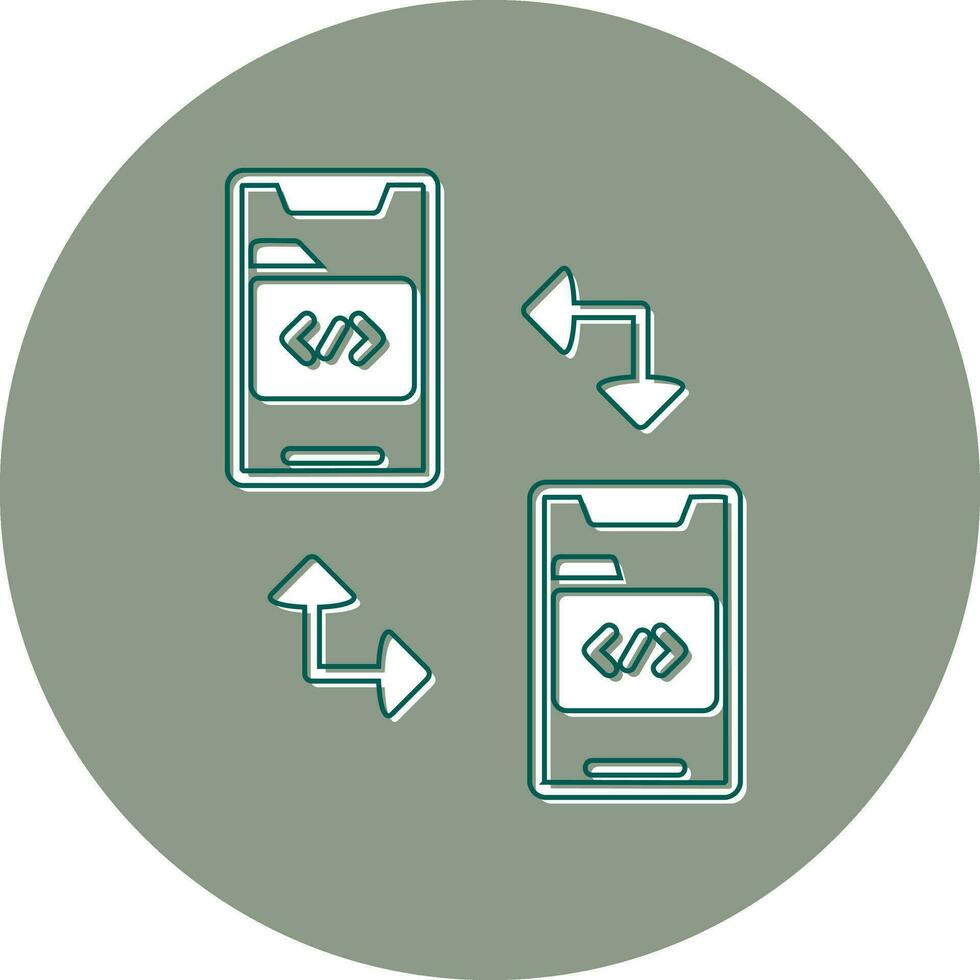 Data Transfer Vector Icon