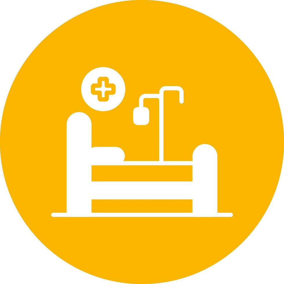 Hospital Bed Vector Icon