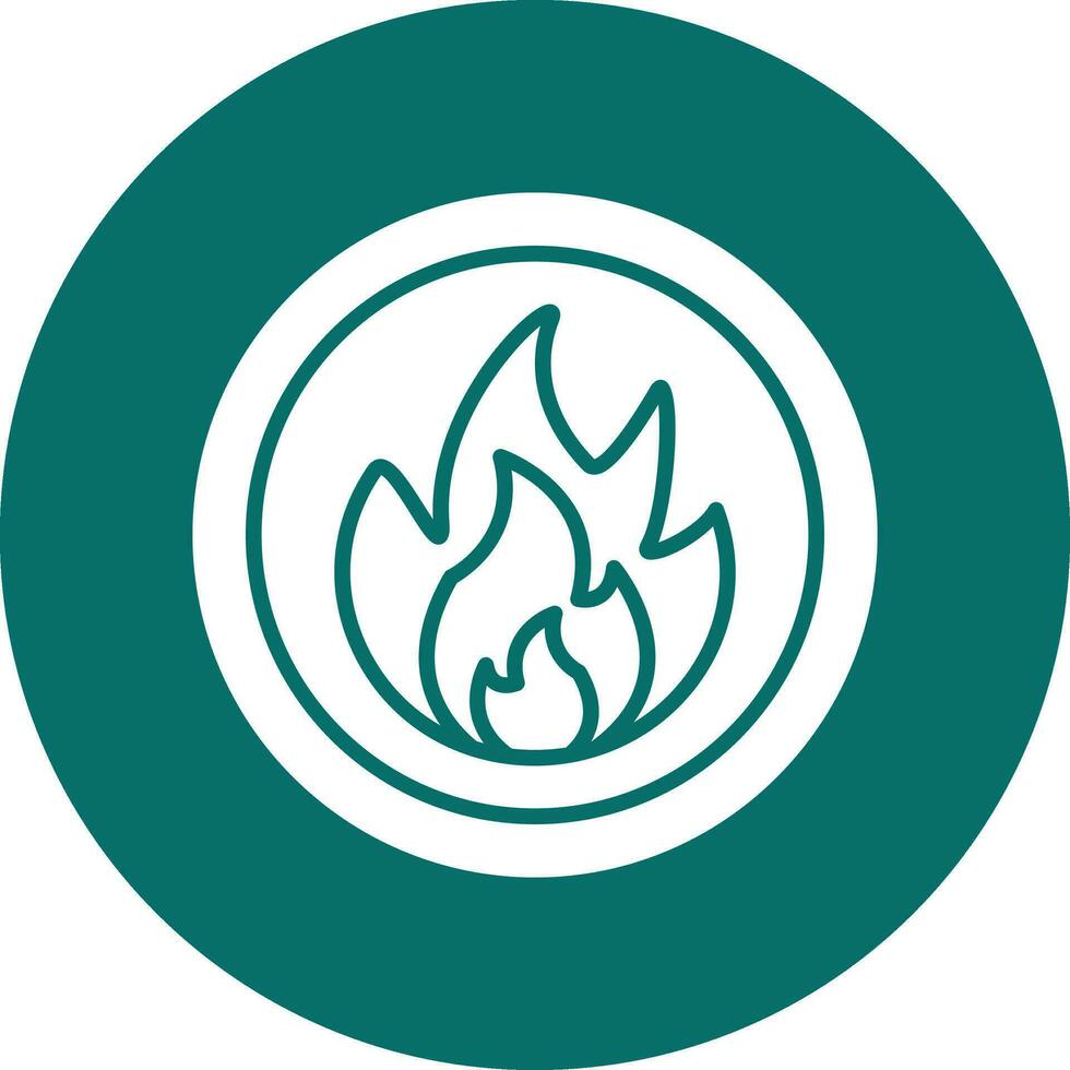Flammable Vector Icon