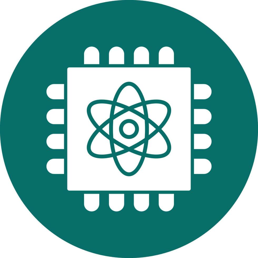 cuántico informática vector icono