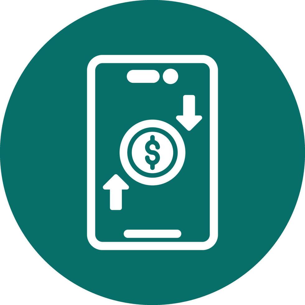 Online Money Transfer Vector Icon