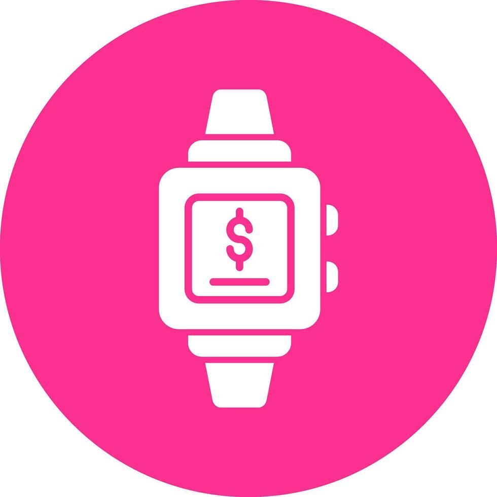 reloj inteligente pago vector icono