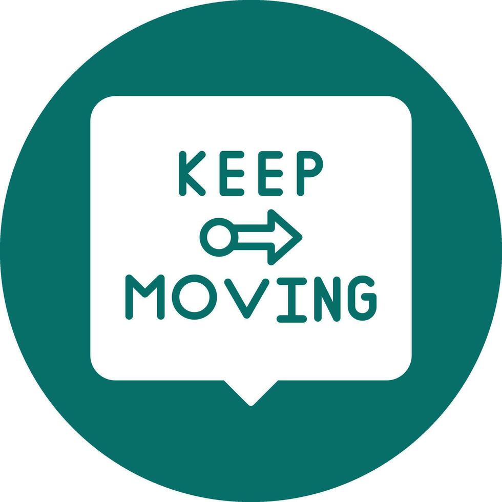Keep Moving Vector Icon