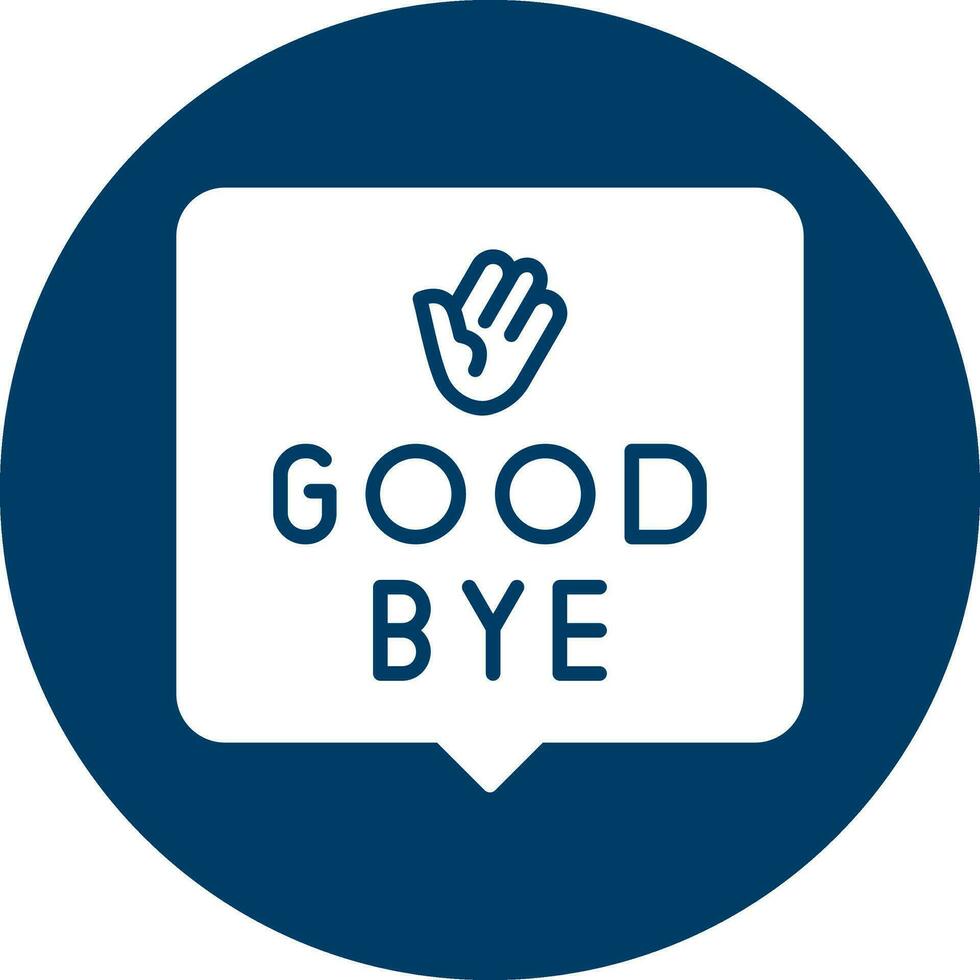 Good Bye Vector Icon
