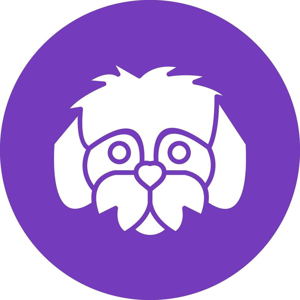 shih tzu vector icono