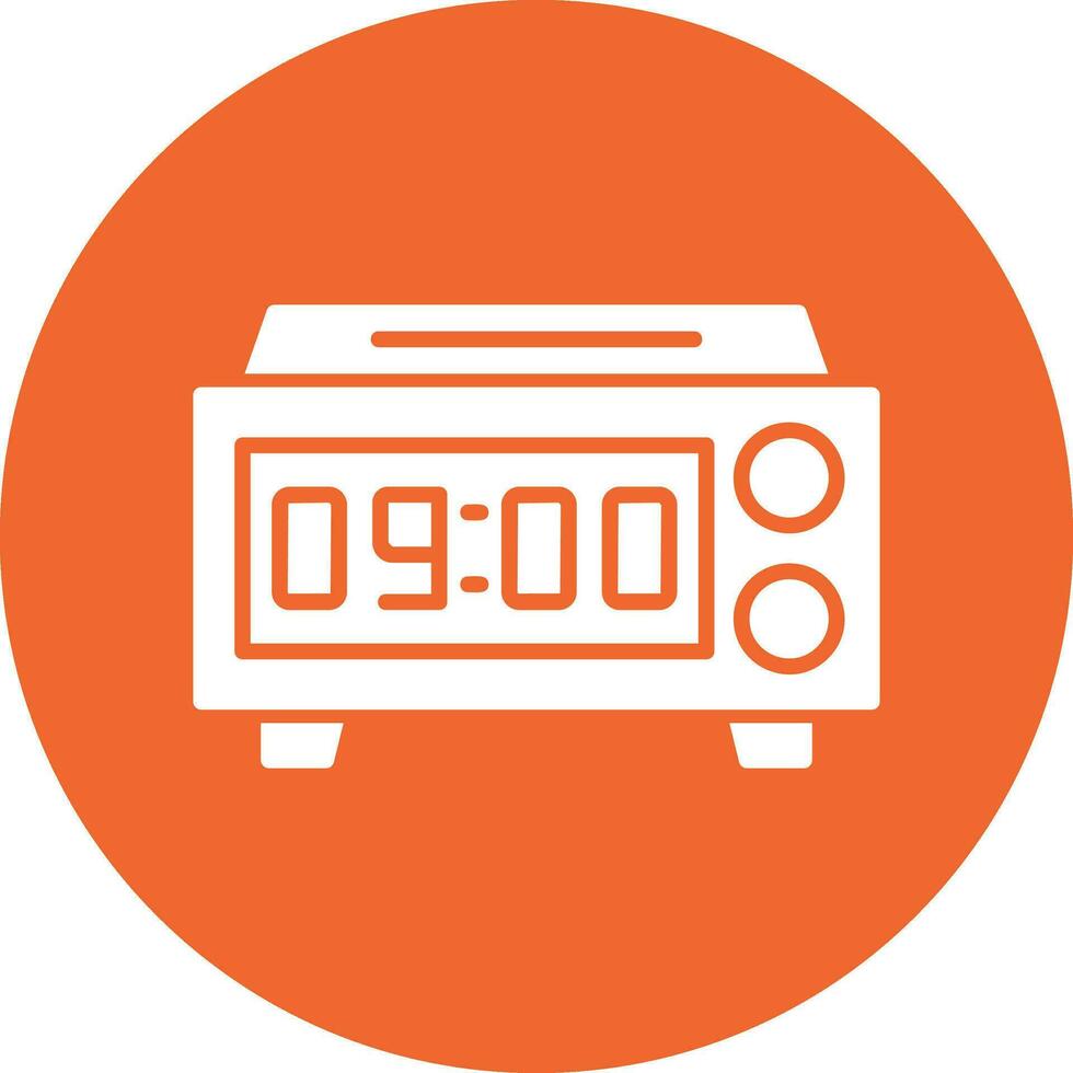 Digital Clock Vector Icon