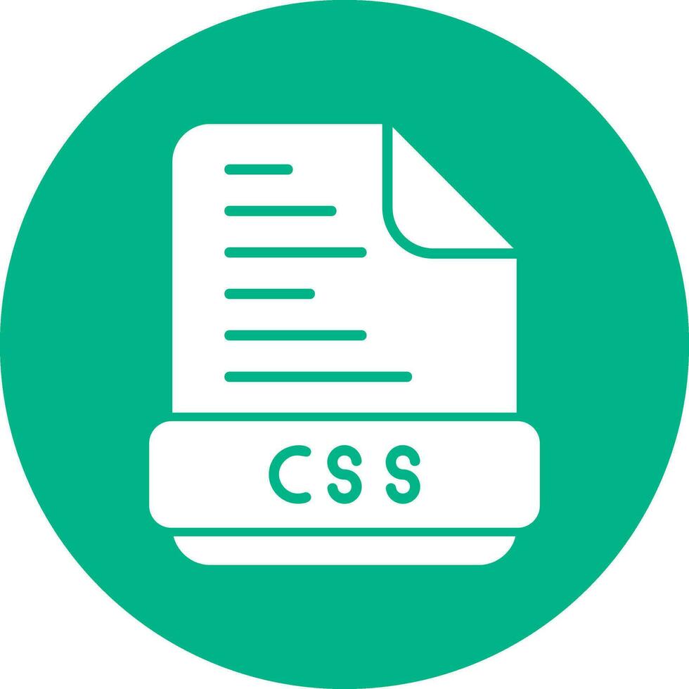 icono de vector de archivo css