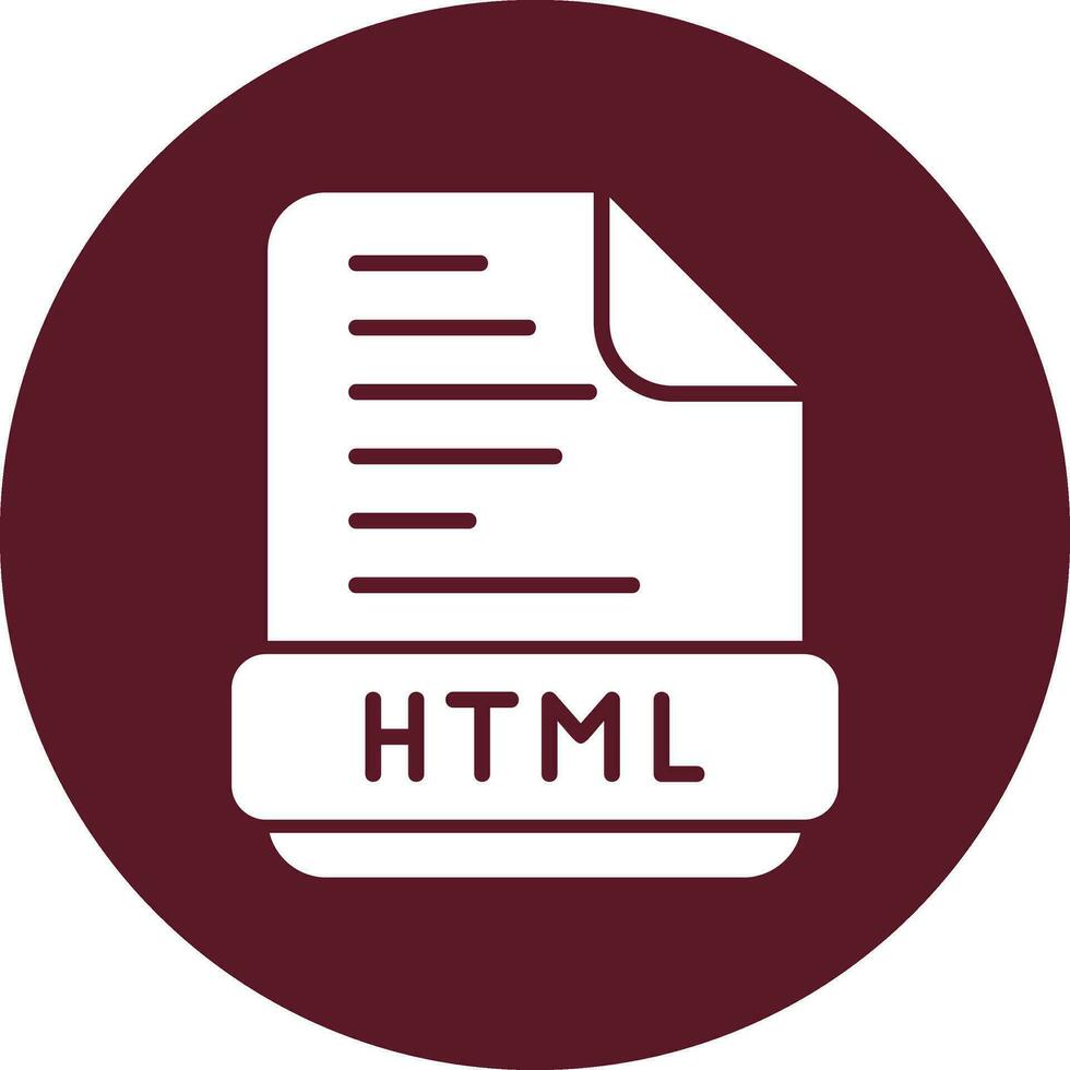 icono de vector html