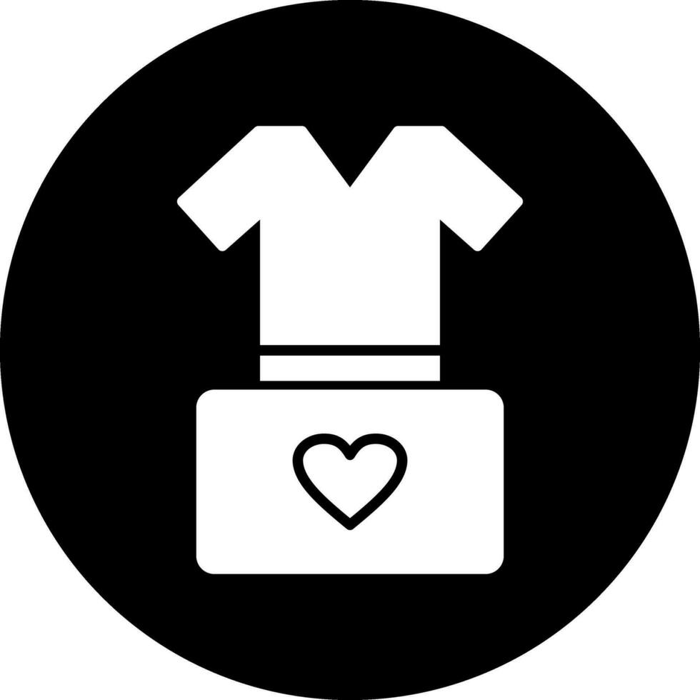 icono de vector de ropa