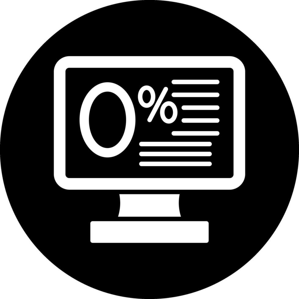 Zero Percent Vector Icon