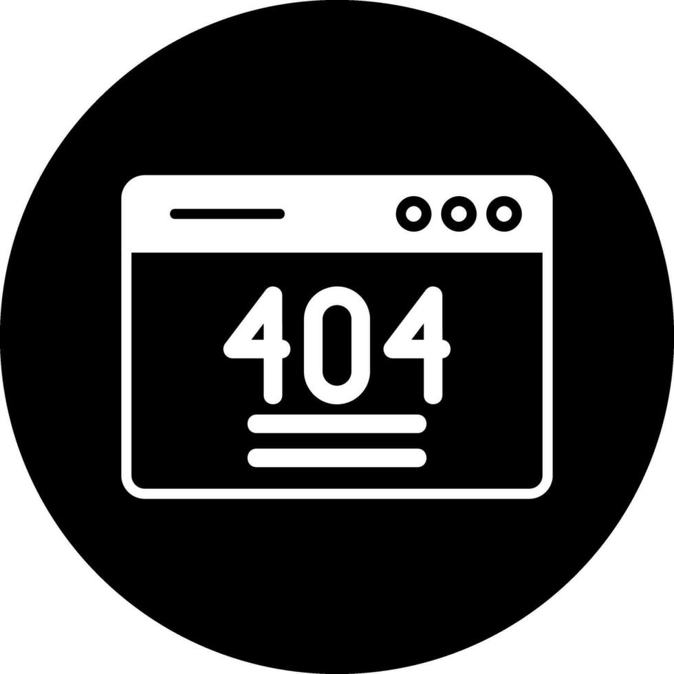 404 Error Vector Icon