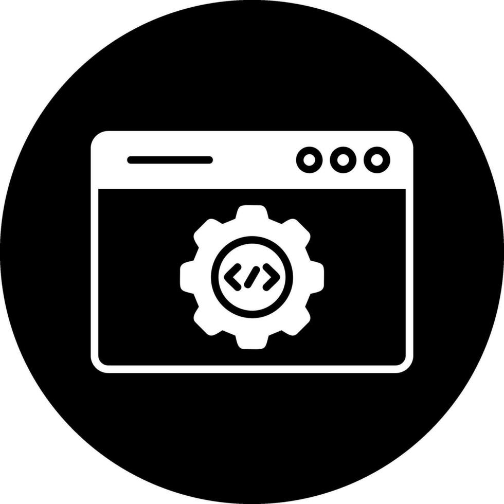 icono de vector de desarrollo web