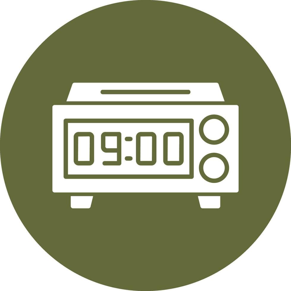 Digital Clock Vector Icon