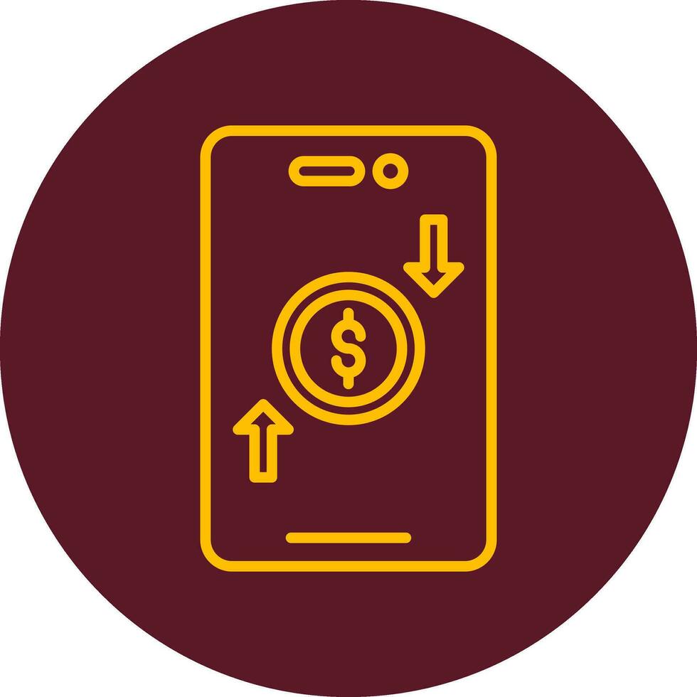 Online Money Transfer Vector Icon