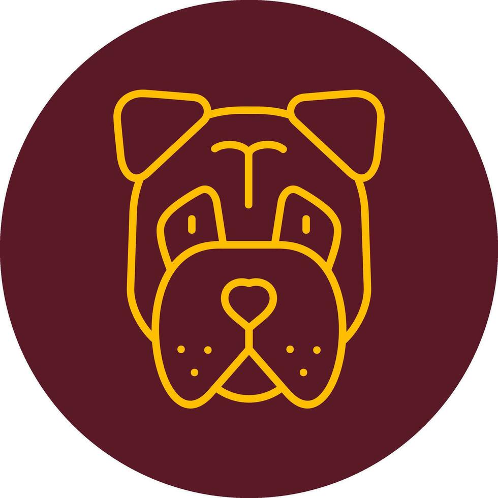 bullmastiff vector icono