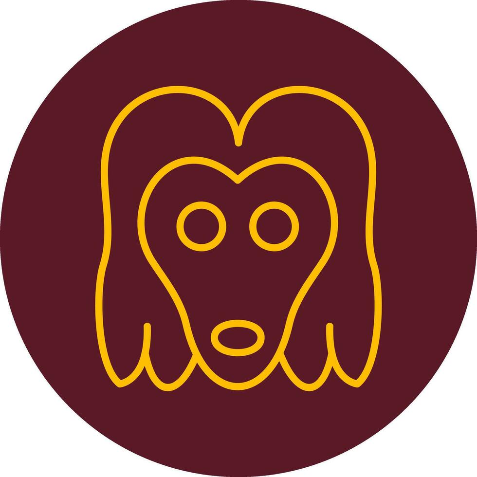 Afghan Hound Vector Icon