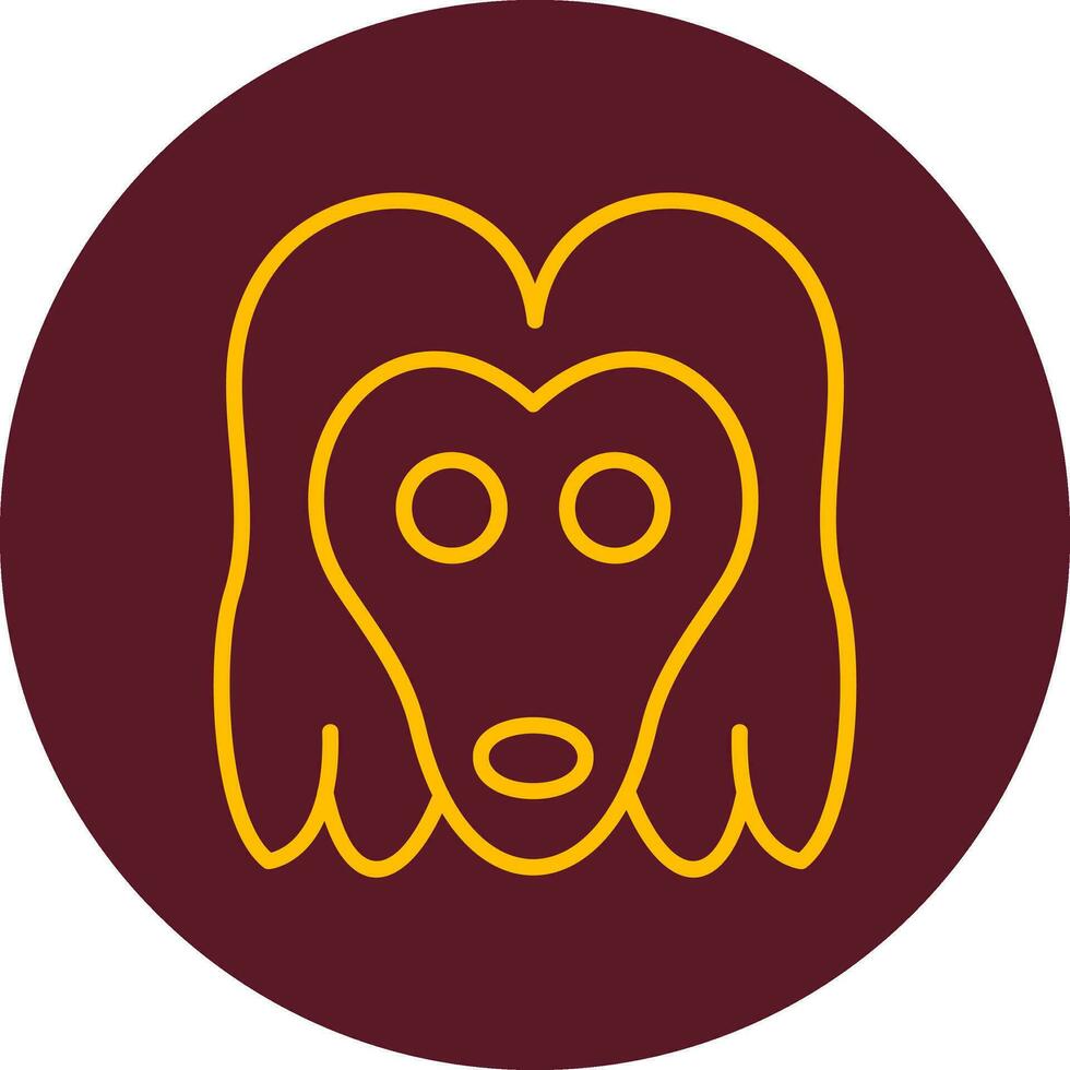 Afghan Hound Vector Icon