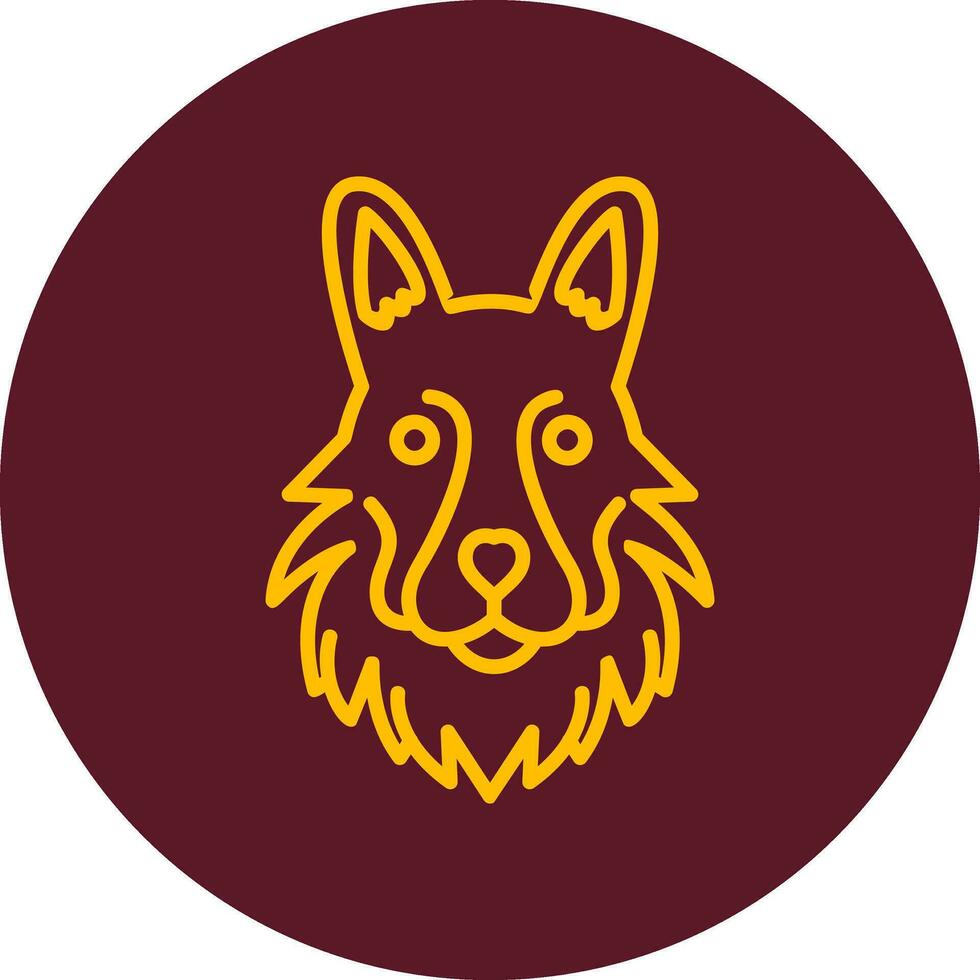 German Shepherd Vector Icon