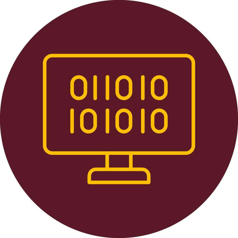 Binary Code Vector Icon