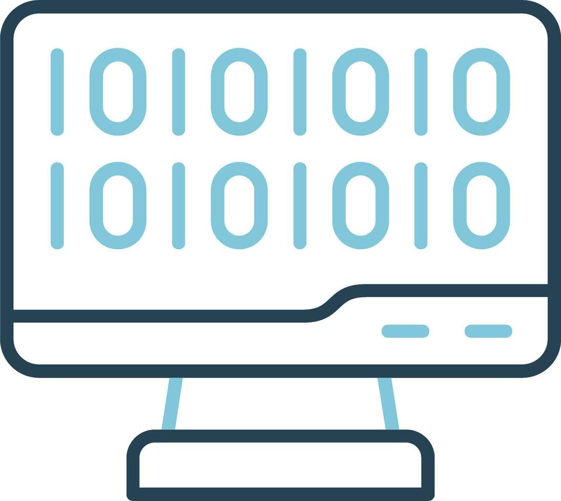 Binary Code Vector Icon