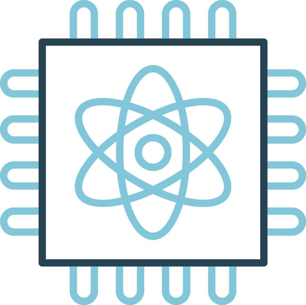 Quantum Computing Vector Icon