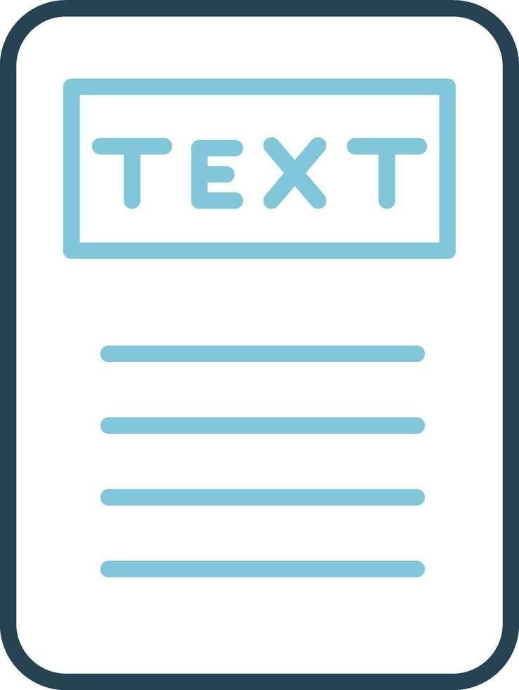 Text Vector Icon