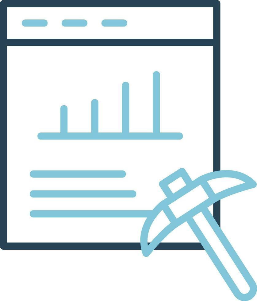 Data Mining Vector Icon