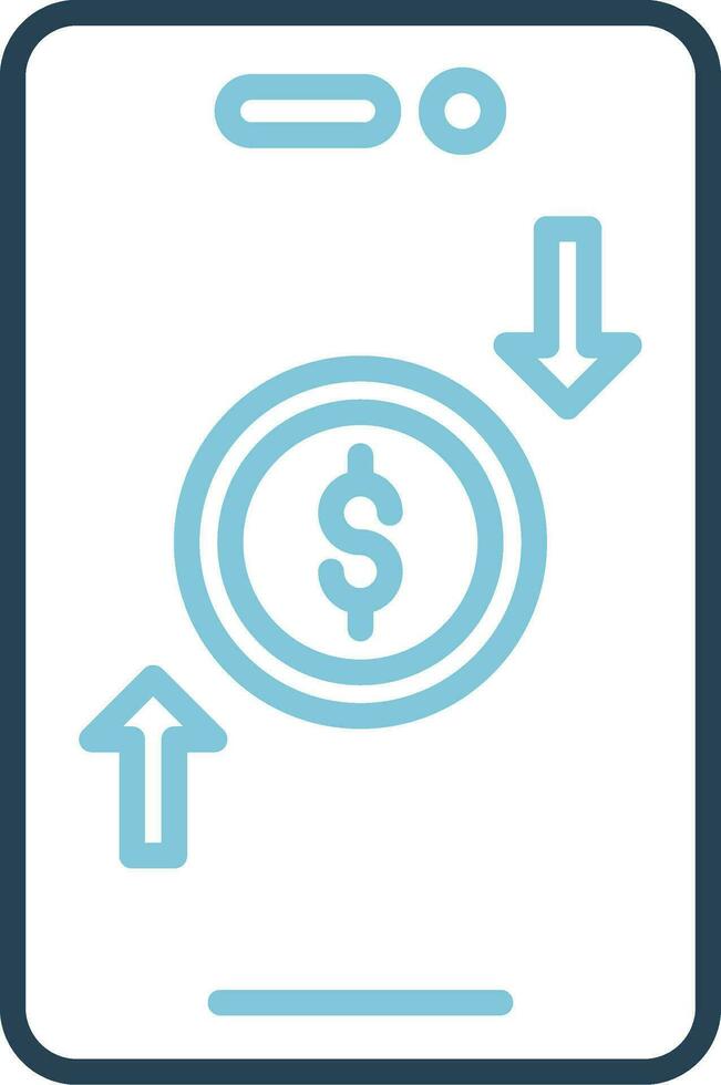 Online Money Transfer Vector Icon