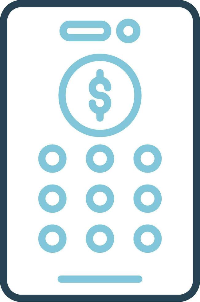 Banking Pin Code Vector Icon