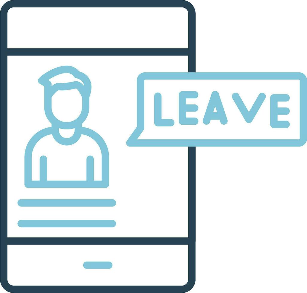 Leave Vector Icon