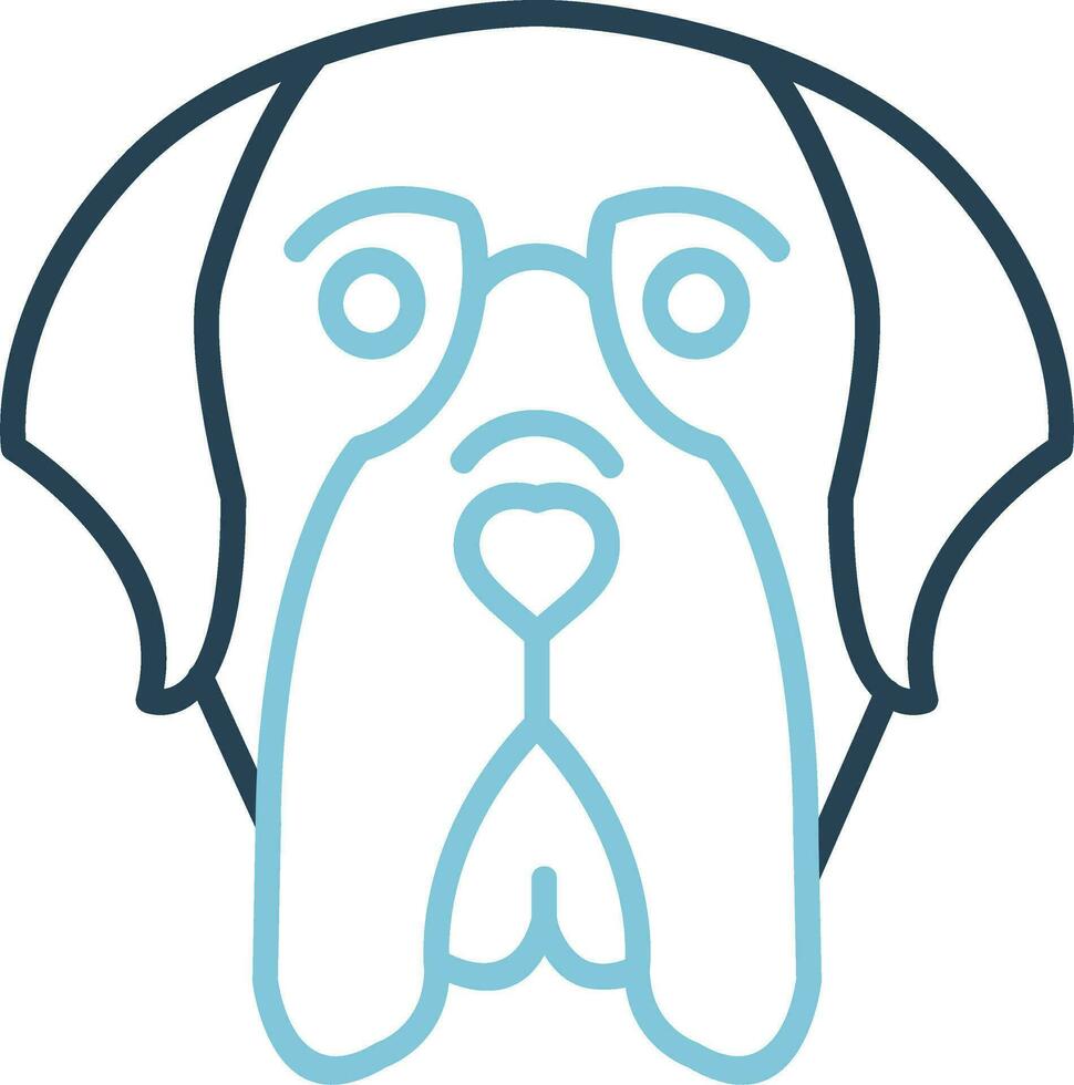 English Mastiff Vector Icon