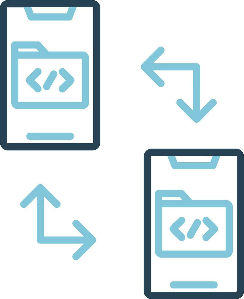 Data Transfer Vector Icon