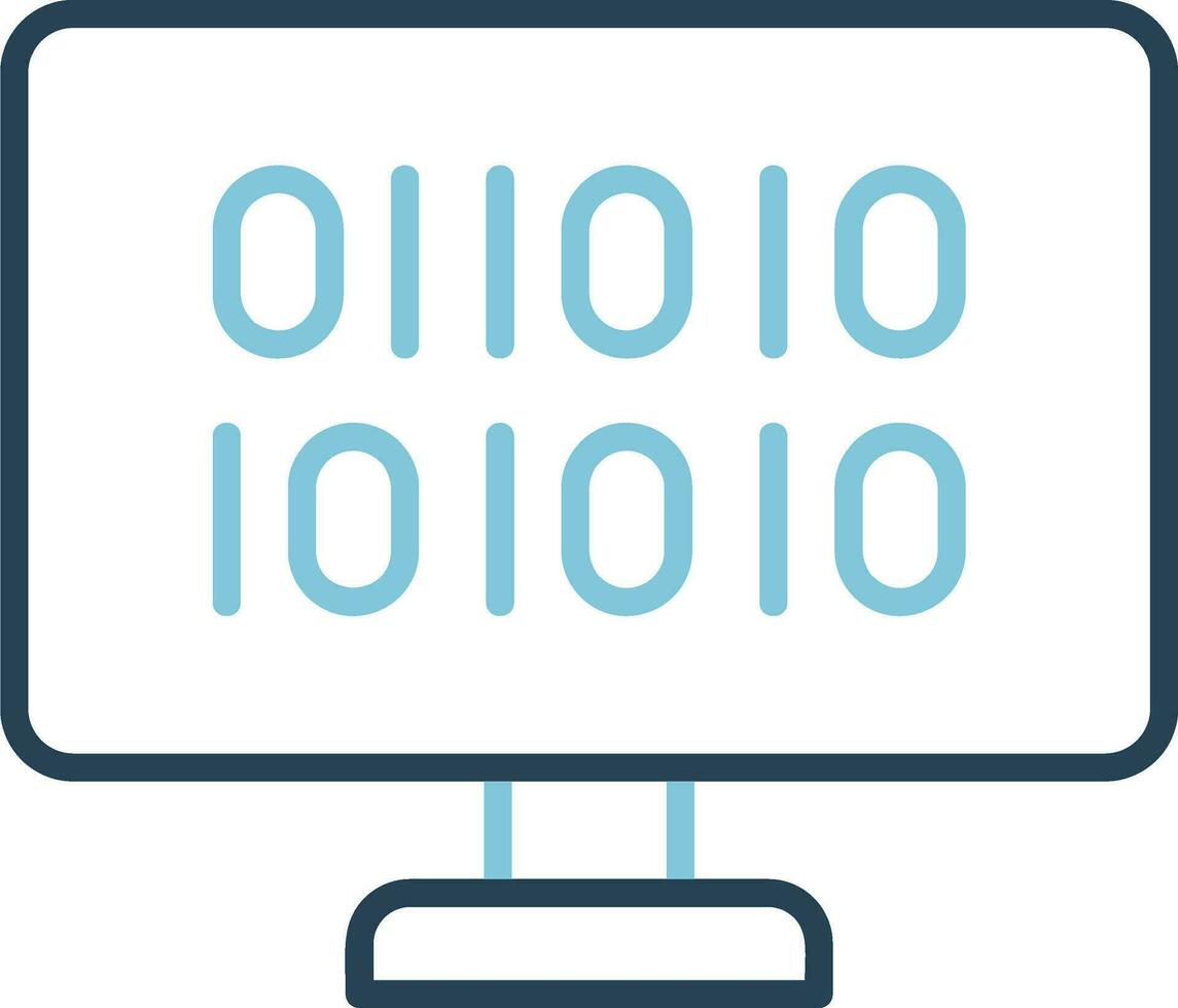 Binary Code Vector Icon