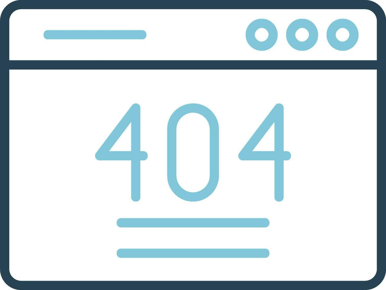 404 Error Vector Icon