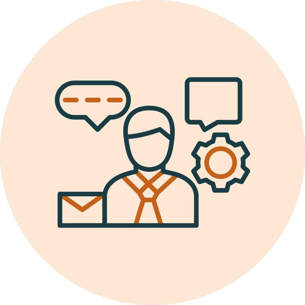 Client Support Vector Icon