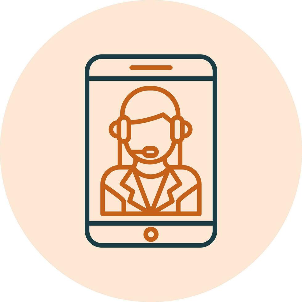 Customer Service Agent Vector Icon