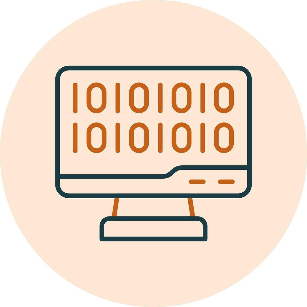 Binary Code Vector Icon
